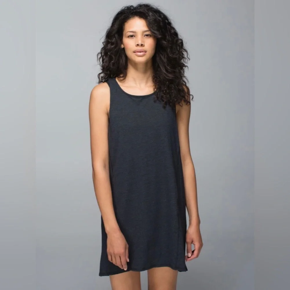 Lululemon Salutation To Savasana Dress Heathered Black